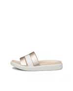 Women's ECCO® Flowt Nubuck Slide - Brown - Outside