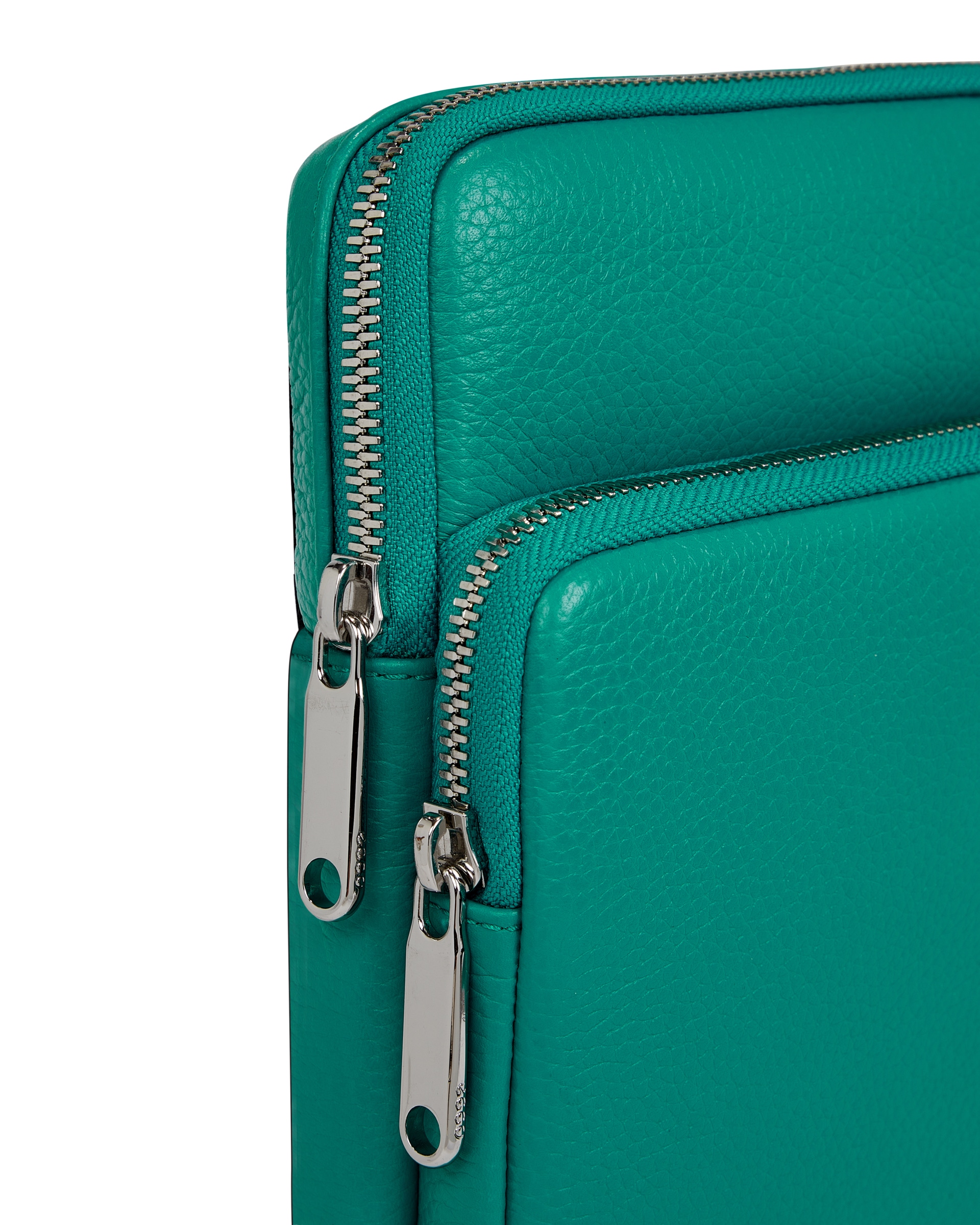 ECCO® Flat Pouch Leather Crossbody Bag - Green - Detail-1