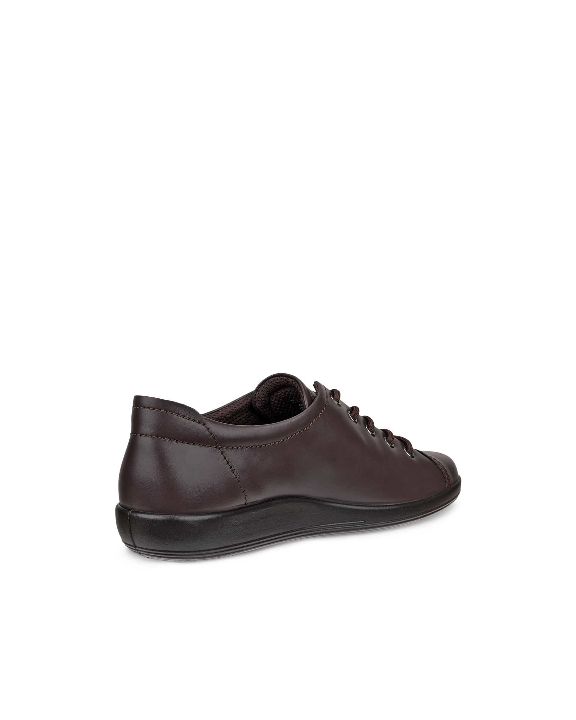 ECCO® SOFT 2.0 chaussures de marche en cuir pour femme - Marron - Back