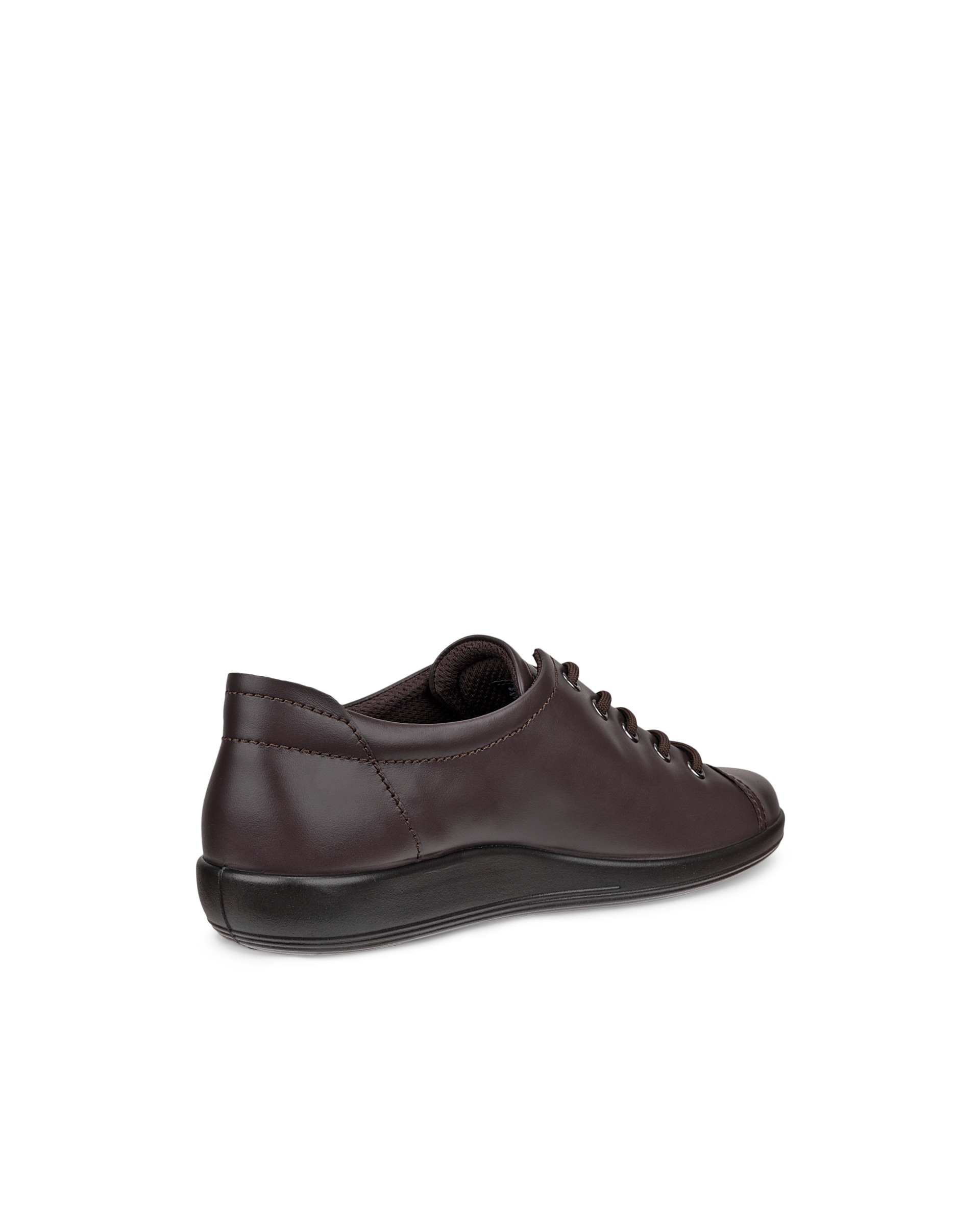ECCO® SOFT 2.0 chaussures de marche en cuir pour femme - Marron - Back