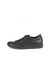 Women's ECCO® Soft Classic Leather Sneaker - Black - Outside