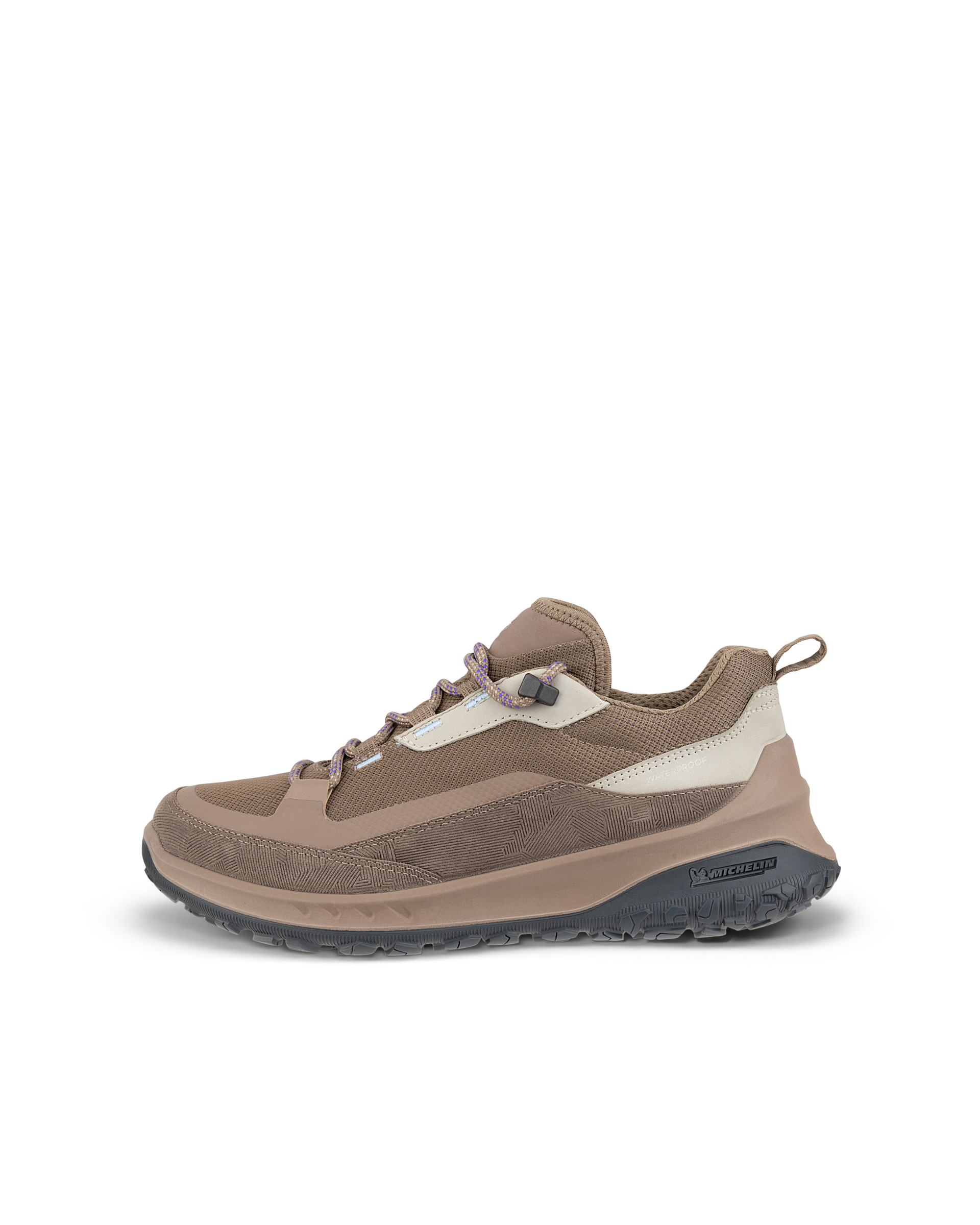 Women's ECCO® ULT-TRN Nubuck Waterproof Hiking Shoe - Brown - Outside