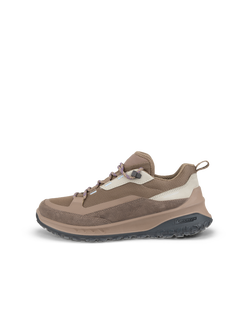 Women's ECCO® ULT-TRN Nubuck Waterproof Hiking Shoe - Brown - Outside