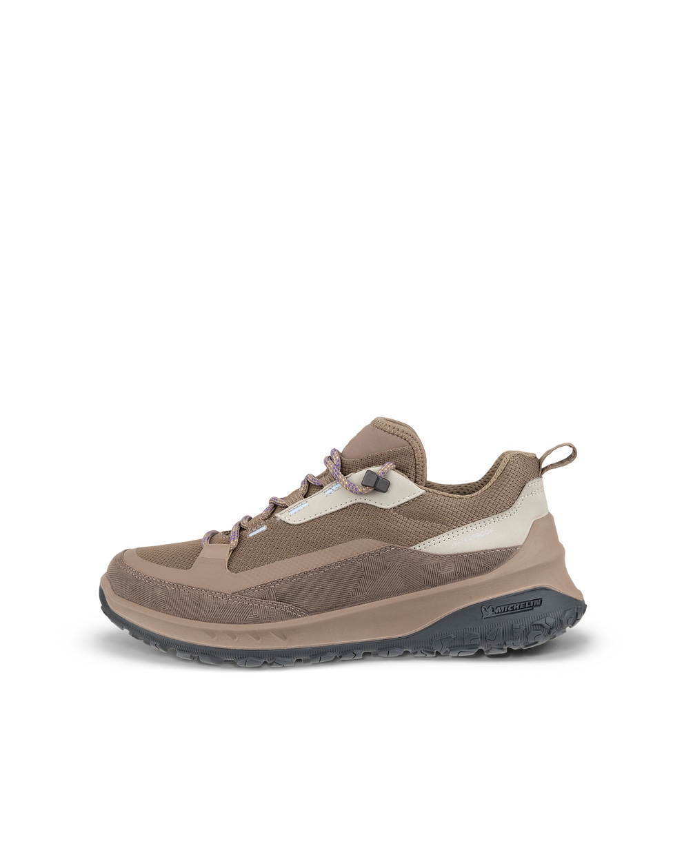 Women's ECCO® ULT-TRN Nubuck Waterproof Hiking Shoe - Brown - Outside