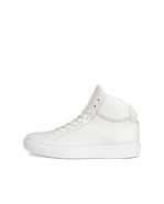 Men's ECCO® Soft 60 Leather High-Top Sneaker - White - Outside