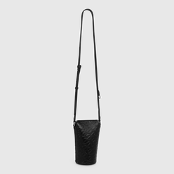 ECCO Pot Bag 가죽 크로스바디 백 - Black - Main