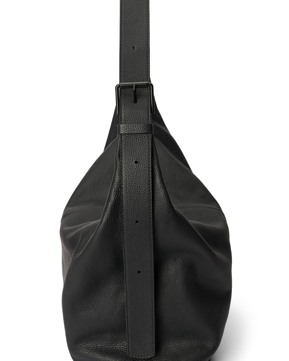 ECCO® Leather Hobo Bag - Black - Detail-2