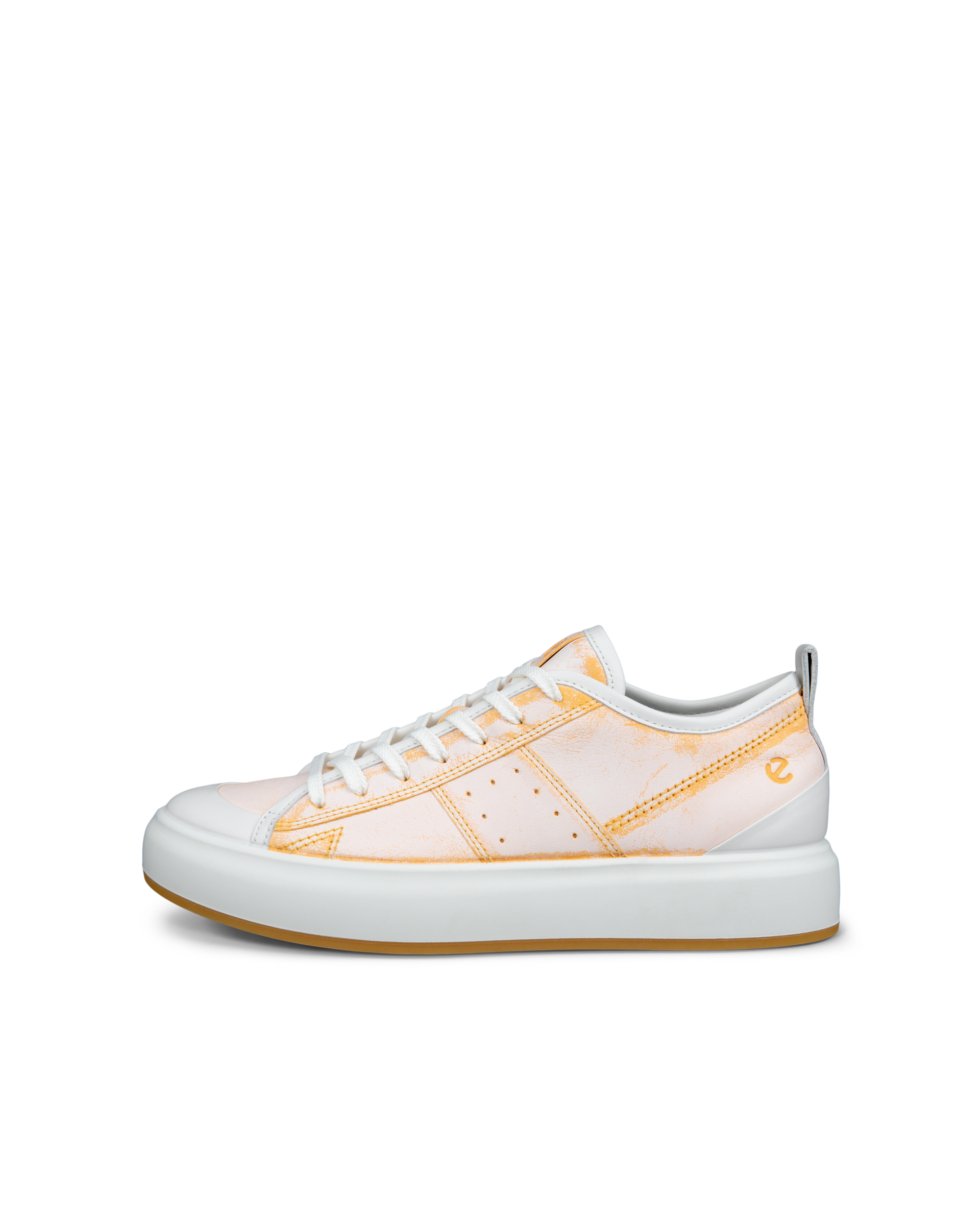 Zapatillas de piel ECCO® Street Ace para mujer - Naranja - Outside