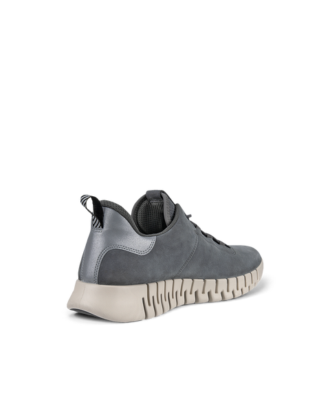 ECCO Men's Gruuv Flexible Sole Sneakers - Grey - Back