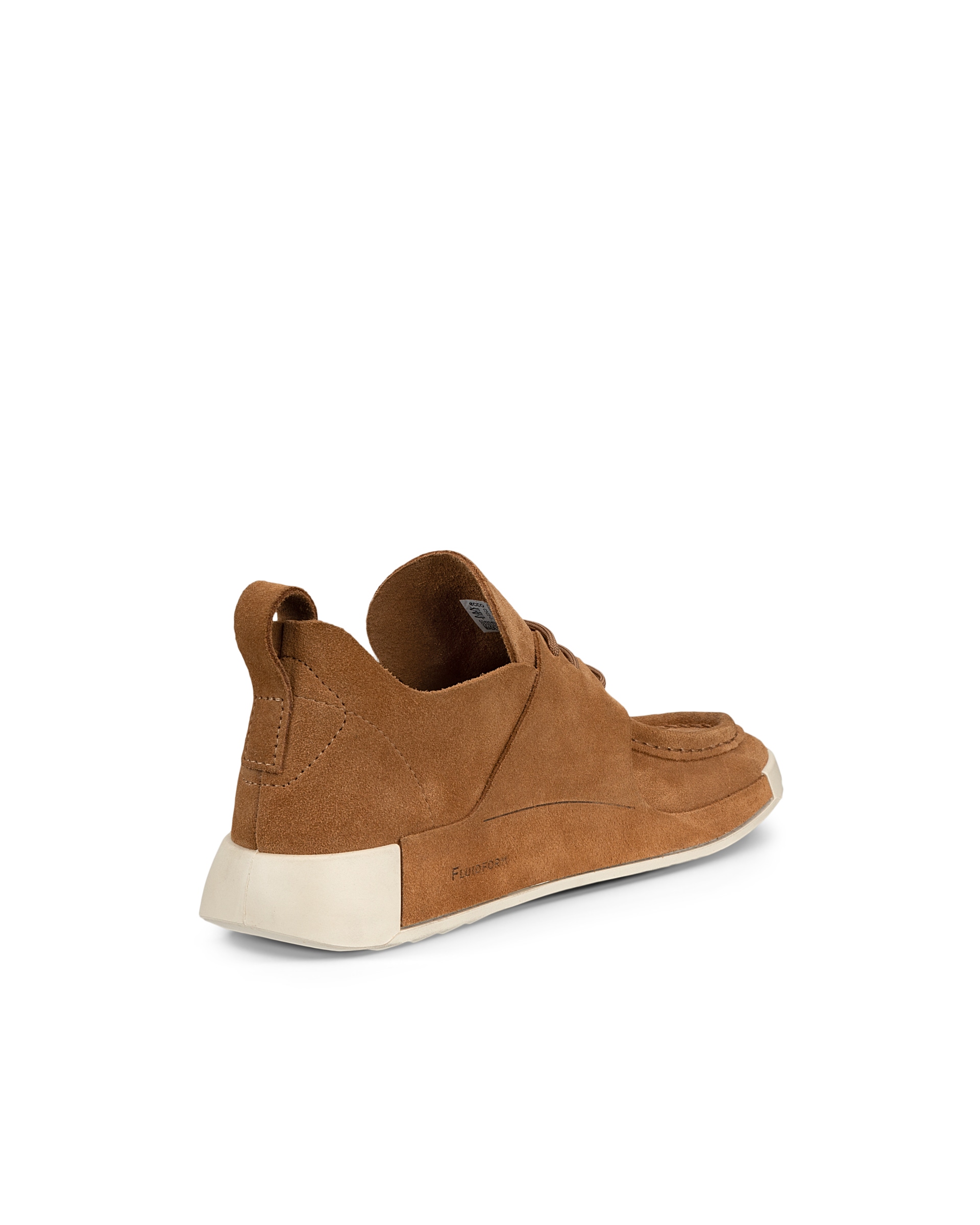 Men's ECCO® Cozmo Shoe Nubuck Moc-Toe Shoe - Brown - Back