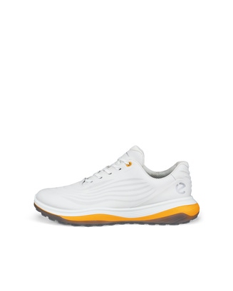 ECCO Golf LT1 Hybrid メンズ レザーウォータープルーフゴルフシューズ - White - Outside