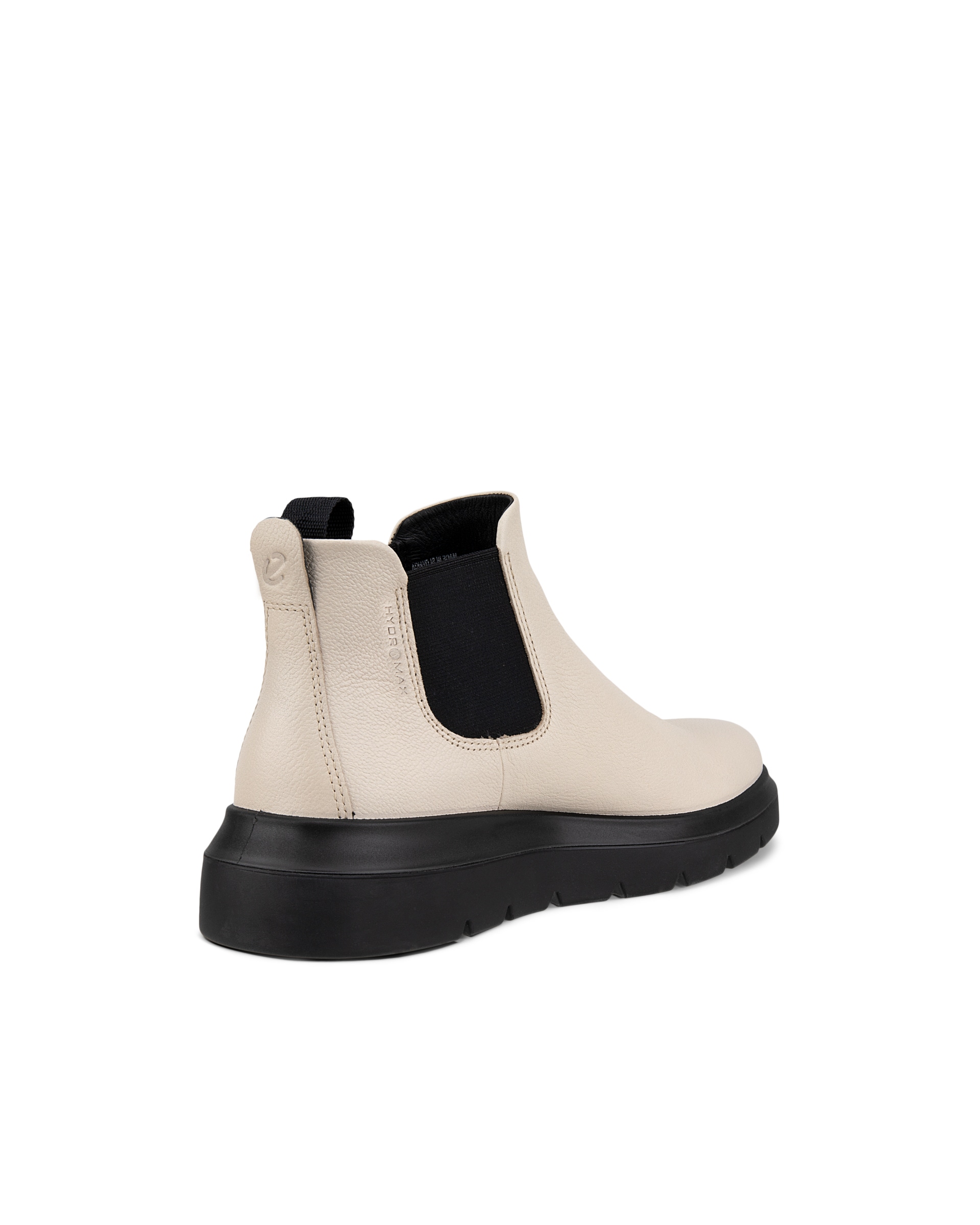 Women's ECCO® Nouvelle Leather Low Chelsea Boot - Beige - Back