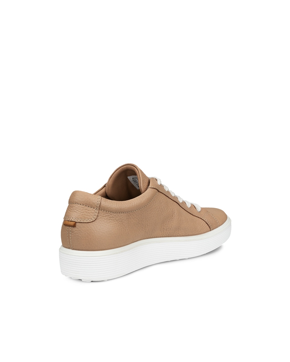 Women s ECCO Soft 60 Leather Sneaker Beige