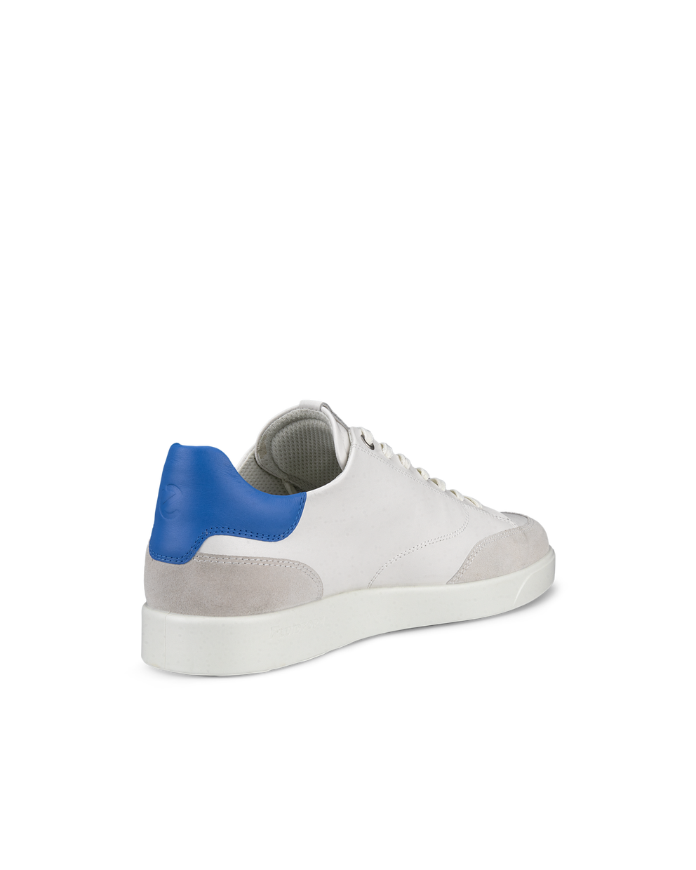 Men's ECCO® Street Lite Leather Sneaker - White - Back