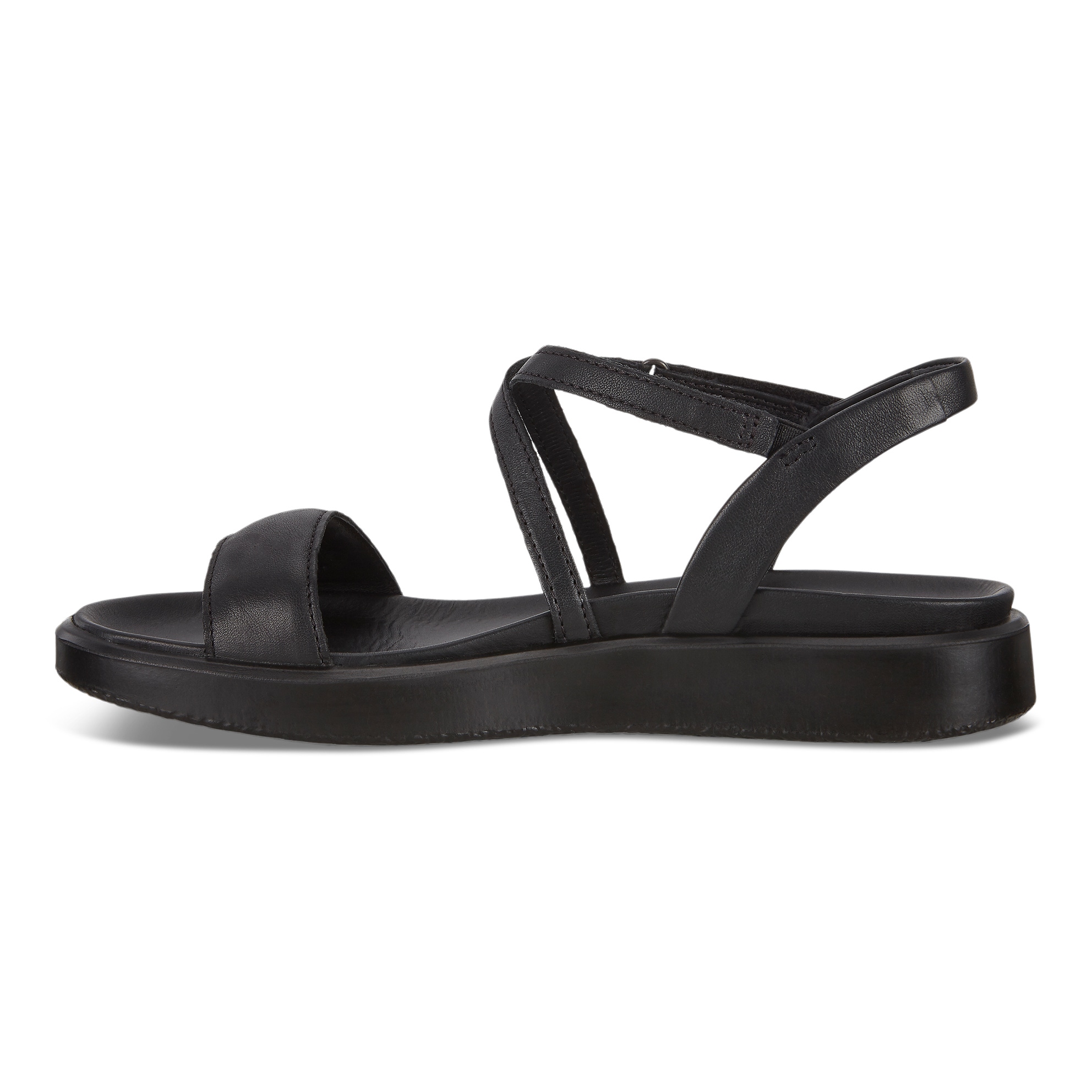 ECCO Women's Flowt Lx Flat Sandals - Black - Inside