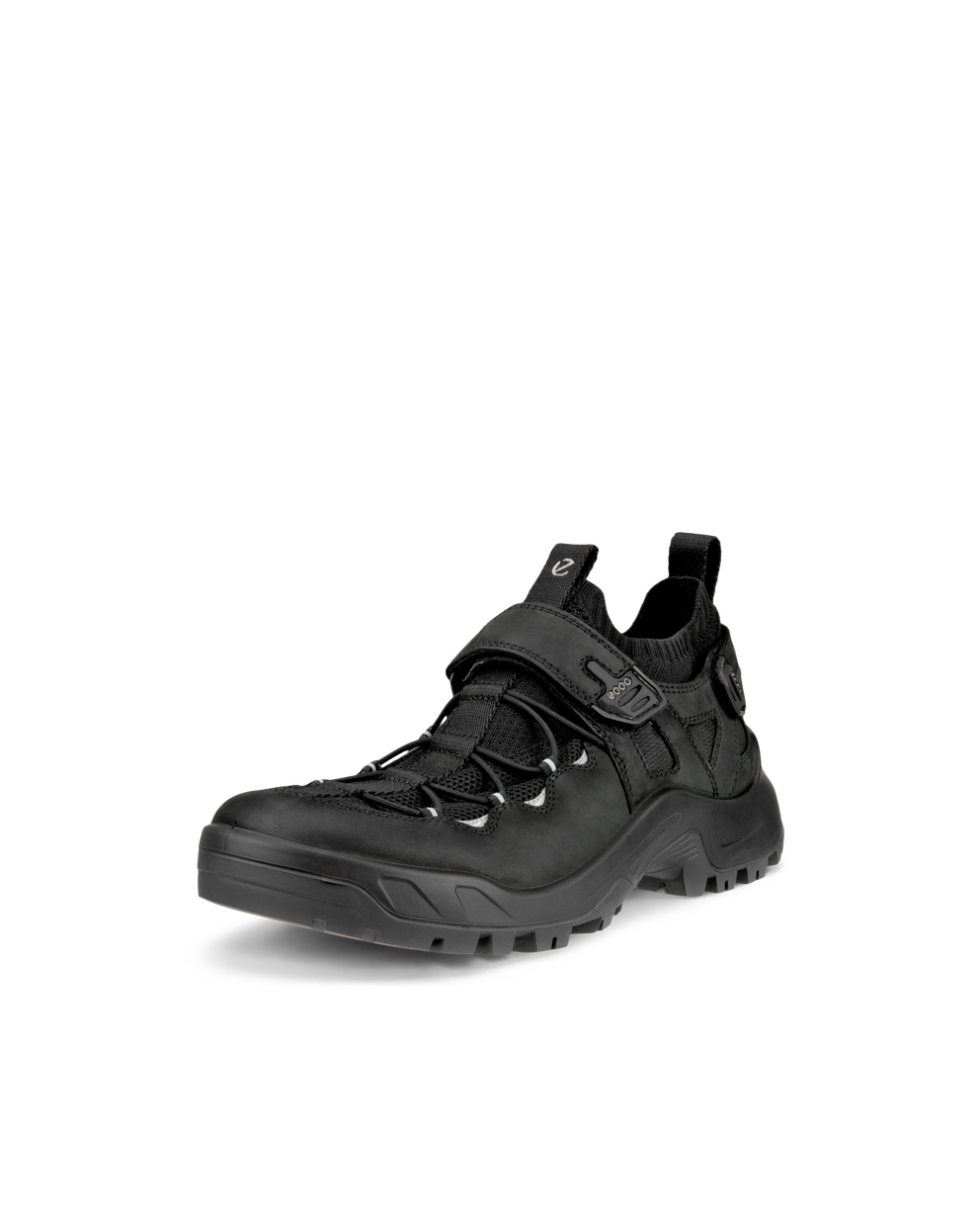 Men's ECCO® Offroad Nubuck Outdoor Shoe - Black - Main