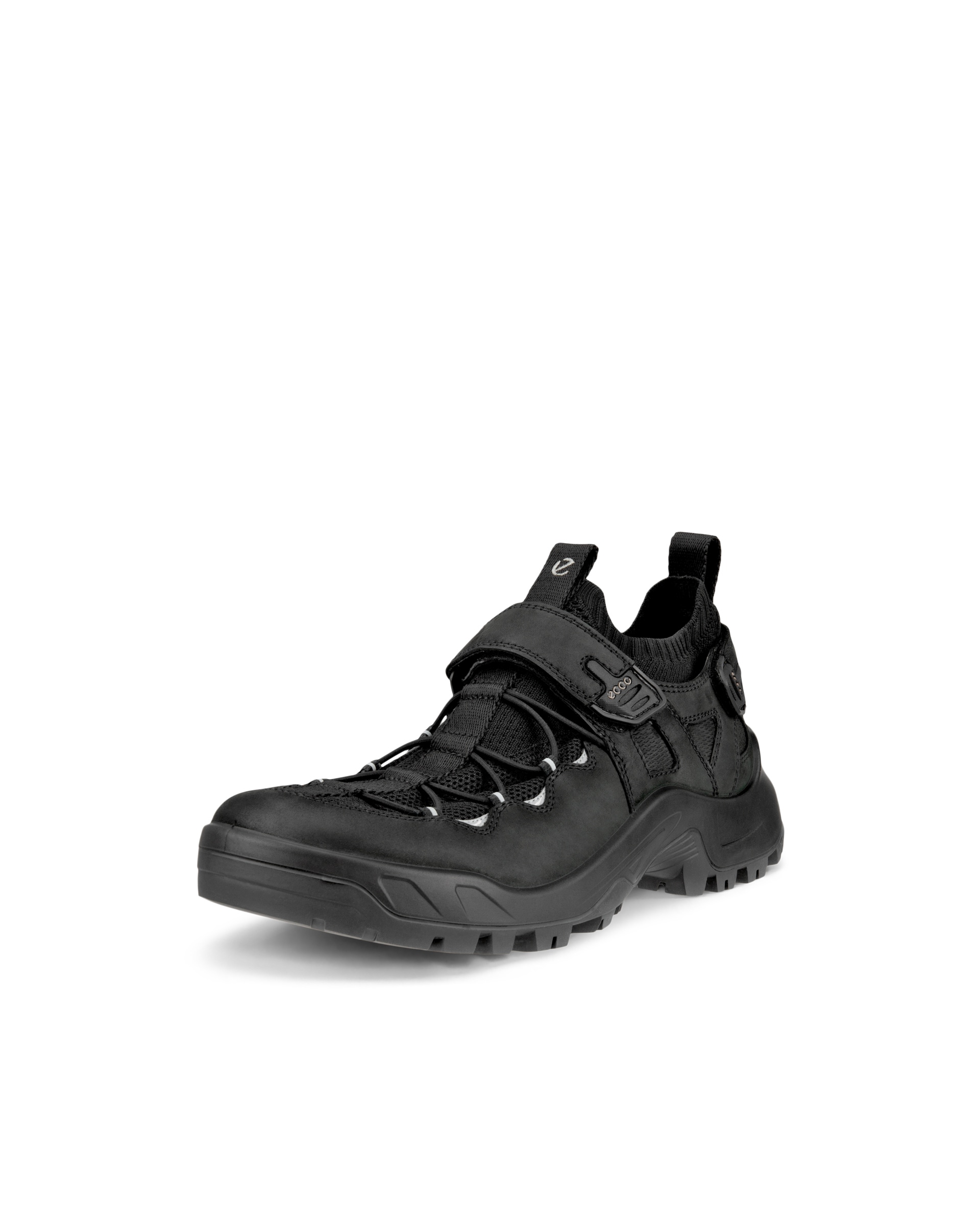 Men's ECCO® Offroad Nubuck Outdoor Shoe - Black - Main