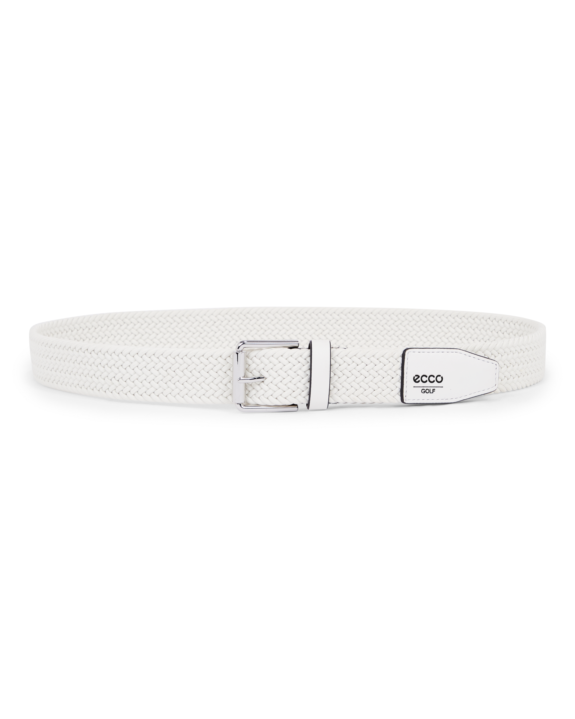 ECCO GOLF BRAIDED BELT - White - Main