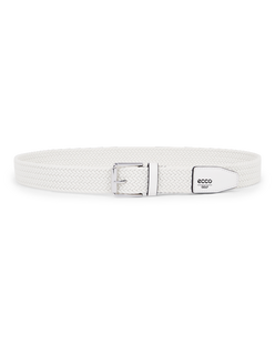 ECCO GOLF BRAIDED BELT - White - Main