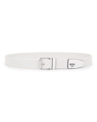 ECCO GOLF BRAIDED BELT - White - Main