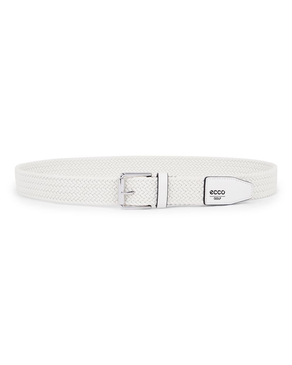 ECCO GOLF BRAIDED BELT - White - Main