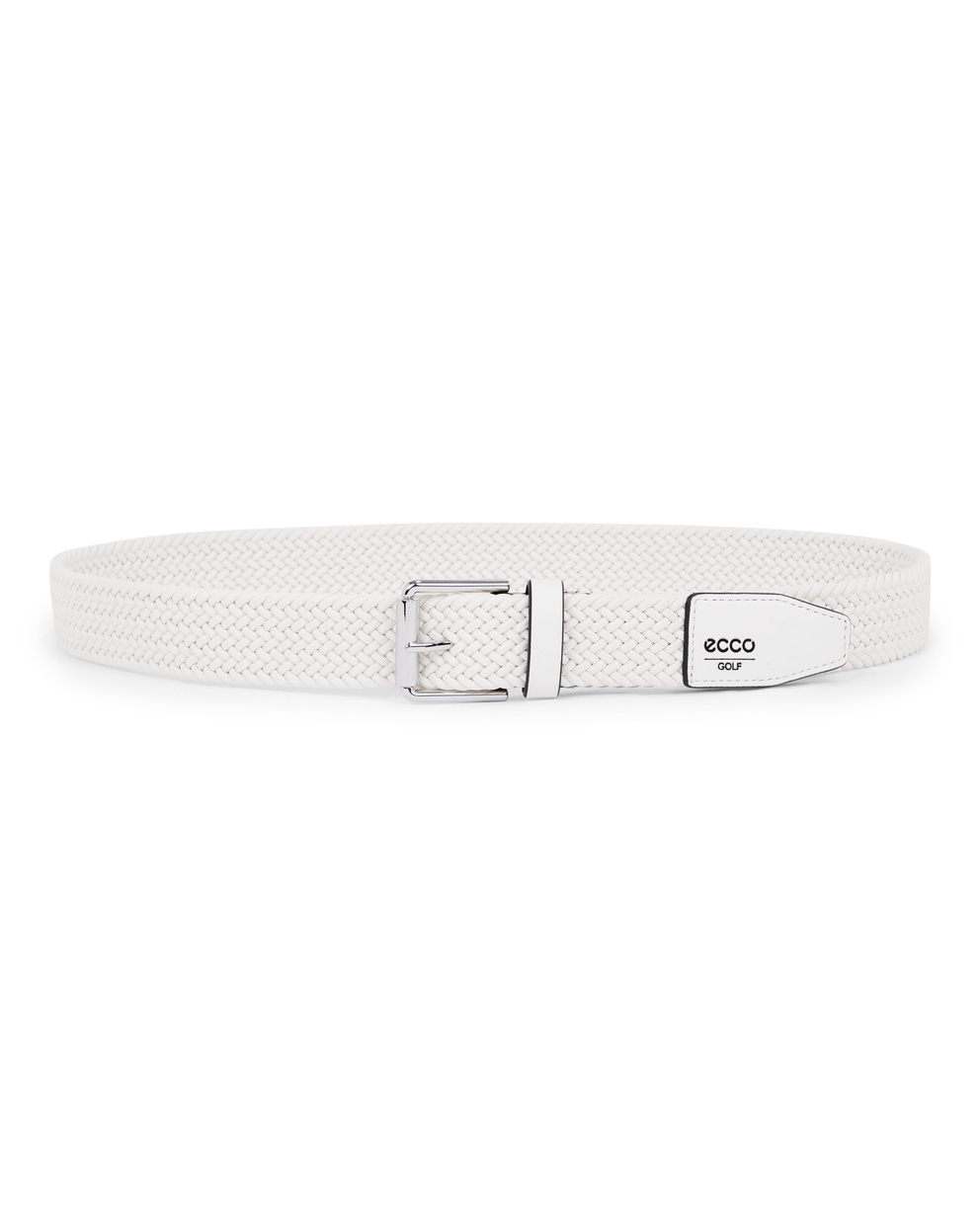 ECCO GOLF BRAIDED BELT - White - Main