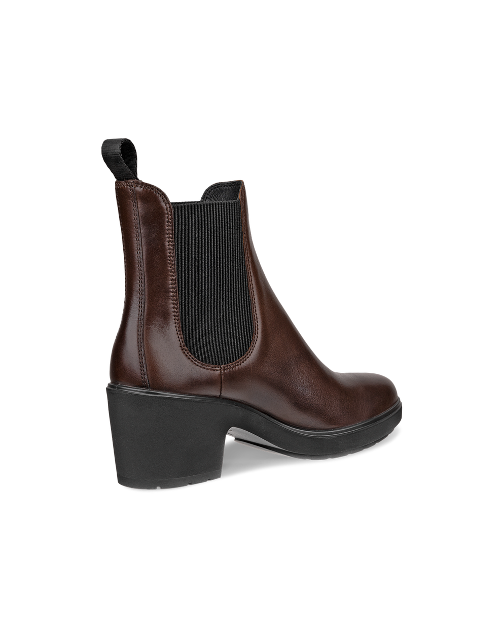 Women's ECCO® Metropole Zurich Leather Chelsea Boot - Brown - Back