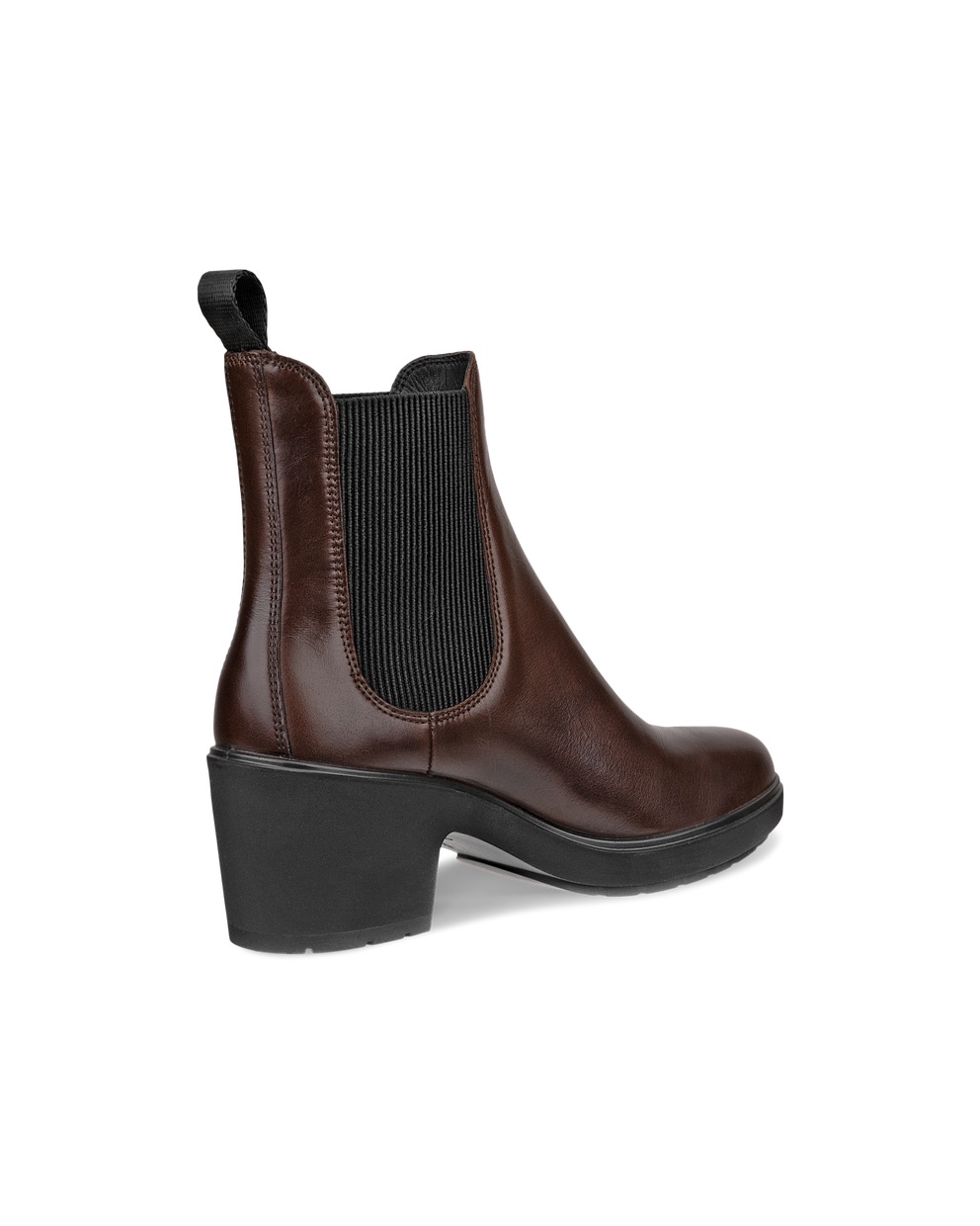 Women's ECCO® Metropole Zurich Leather Chelsea Boot - Brown - Back