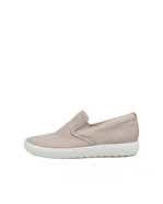 Women's ECCO® Soft 7 Nubuck Slip-On - Grey - Outside