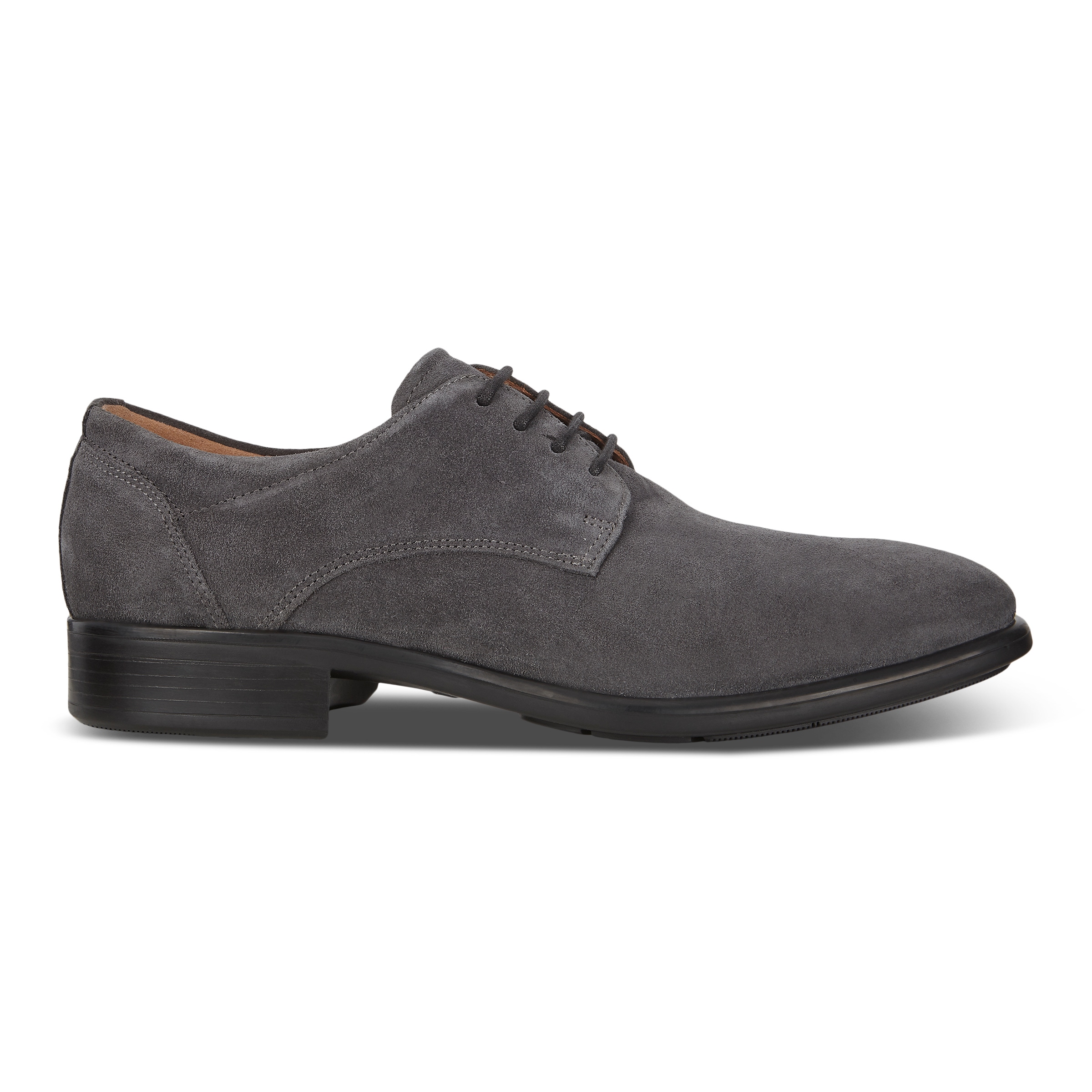 ECCO Citytray Men's Derby - Grey - Outside