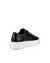 Women's ECCO® Street Platform Leather Sneaker - Black - Back