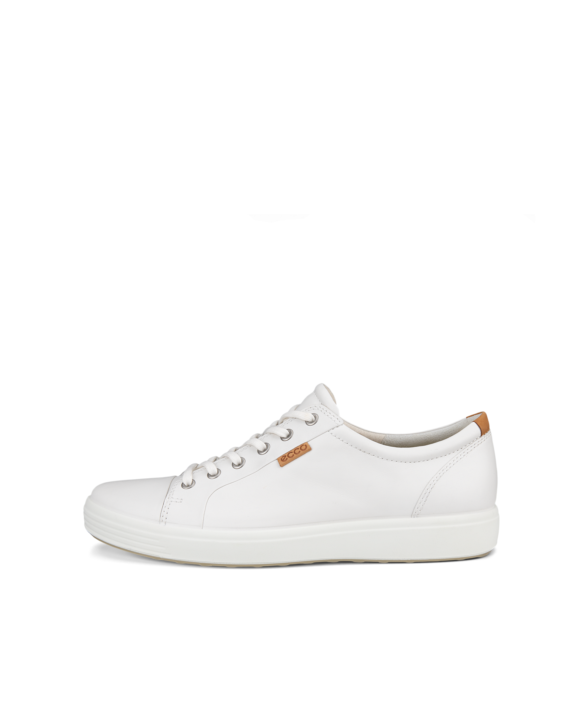 Men's ECCO® Soft 7 Leather Sneaker | White
