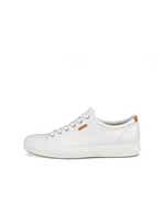 Men's ECCO® Soft 7 Nubuck Sneaker - Orange - Outside