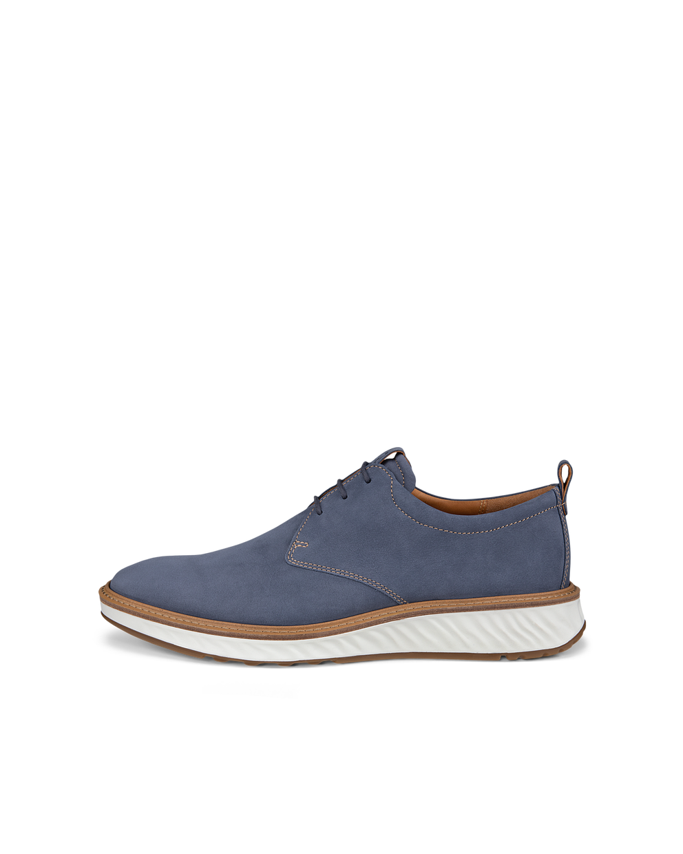 Men's ECCO® St.1 Hybrid Nubuck Derby Shoe - Blue - Outside