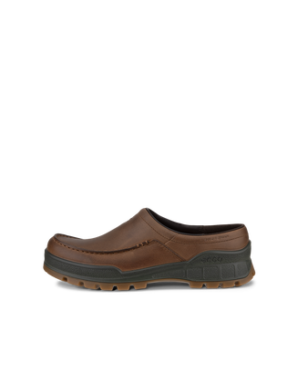 Men's ECCO® Track 25 Nubuck Clog - Brown - Outside