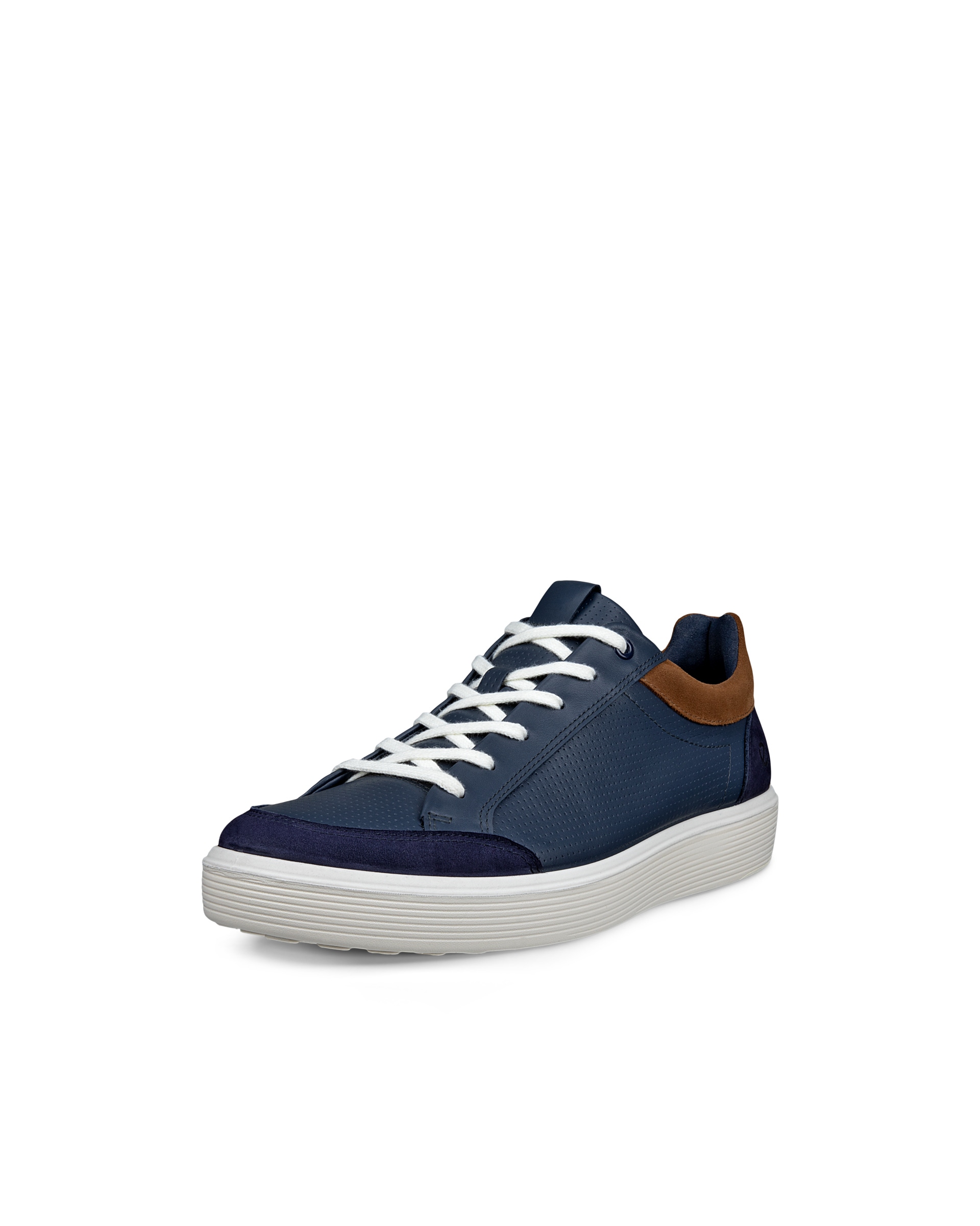 Men's ECCO® Soft 60 Leather Sneaker - Blue - Main