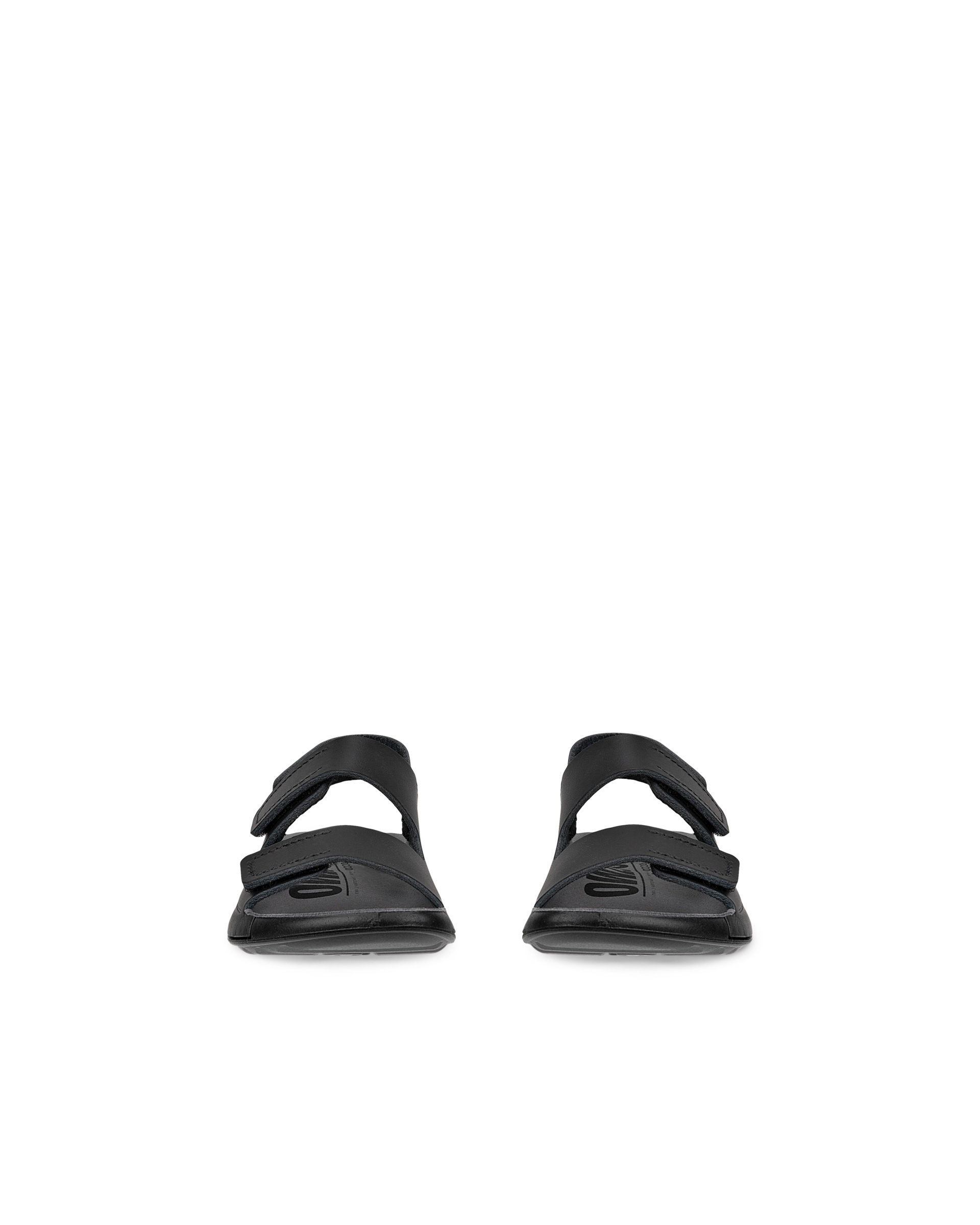 Sandalias con dos tiras de piel ECCO® Cozmo para niño/a - Negro - Front pair