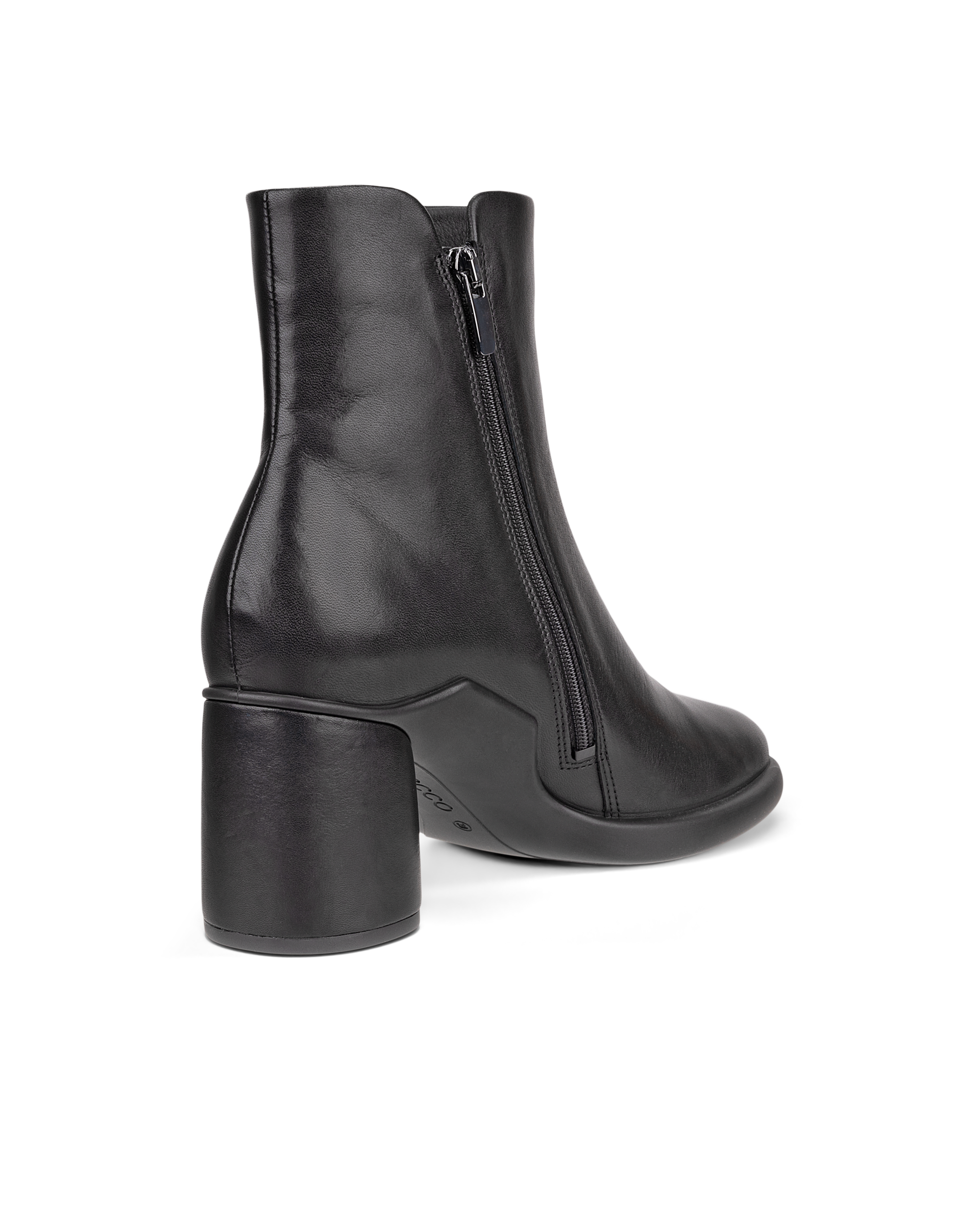 Women's ECCO® Sculpted LX 55 Leather Mid-Cut Boot - Black - Back