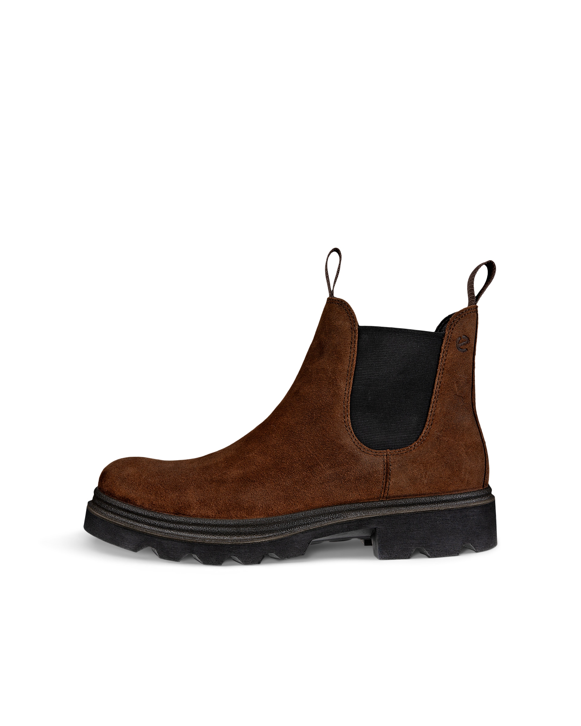 ECCO® Grainer botte Chelsea en daim pour homme - Brun - Outside