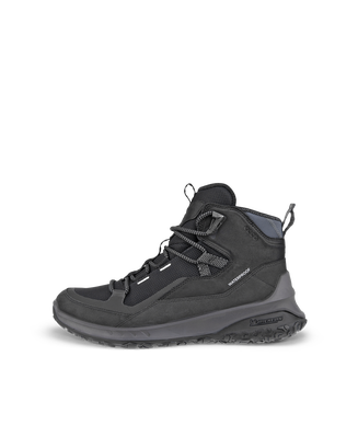 Men's ECCO® ULT-TRN Nubuck Waterproof Hiking Boot - Black - Outside