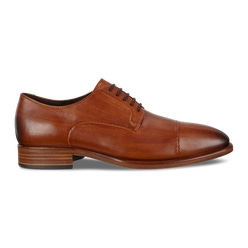 ECCO Vitrus Mondial Men's Cap-toe Derby Shoes - Brown - Outside