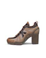 Women's ECCO® Biom C 65 Leather High-Heeled Shoe - Brown - Outside