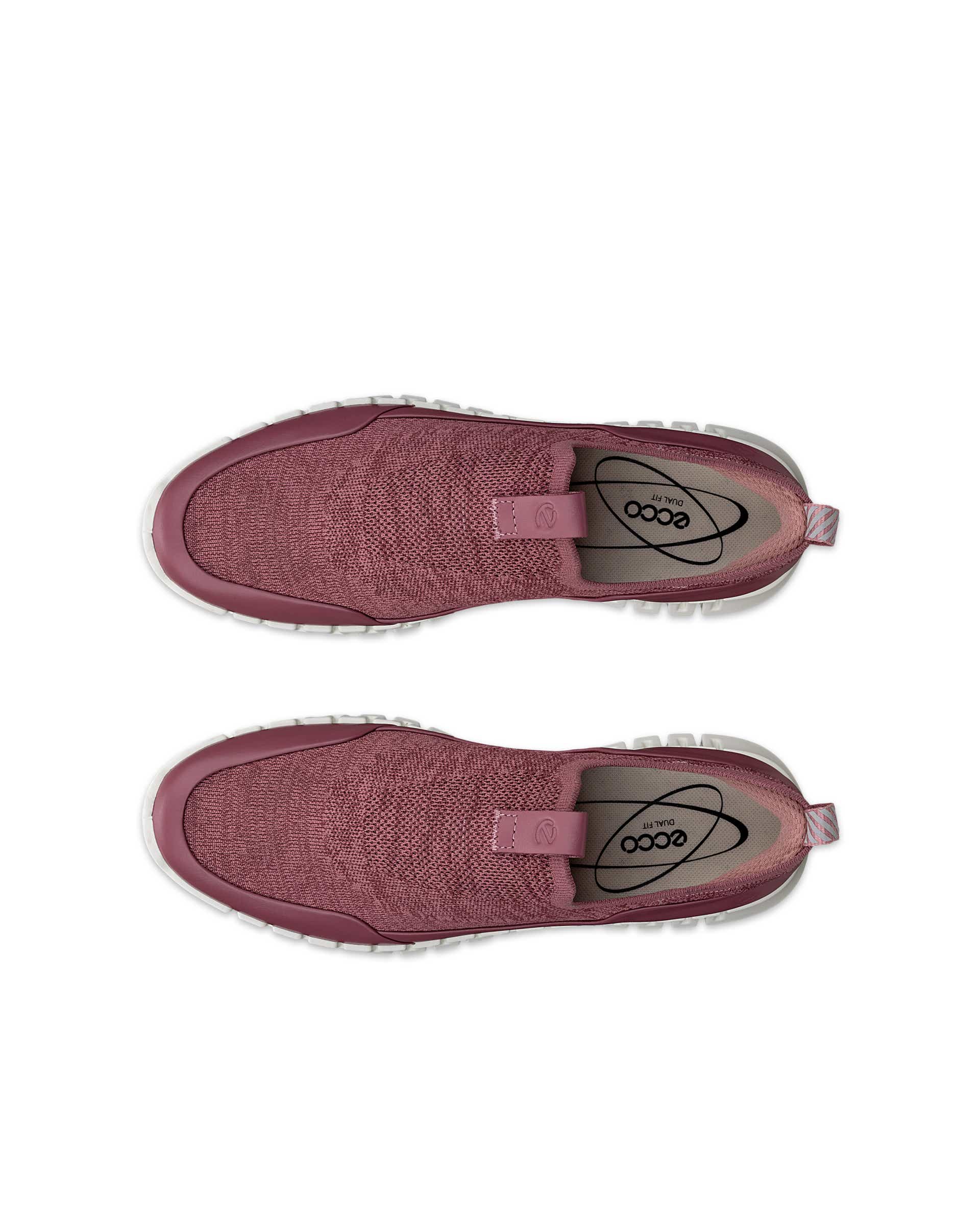 Dámske textilné tenisky ECCO® GRUUV - Ružová - Top left pair