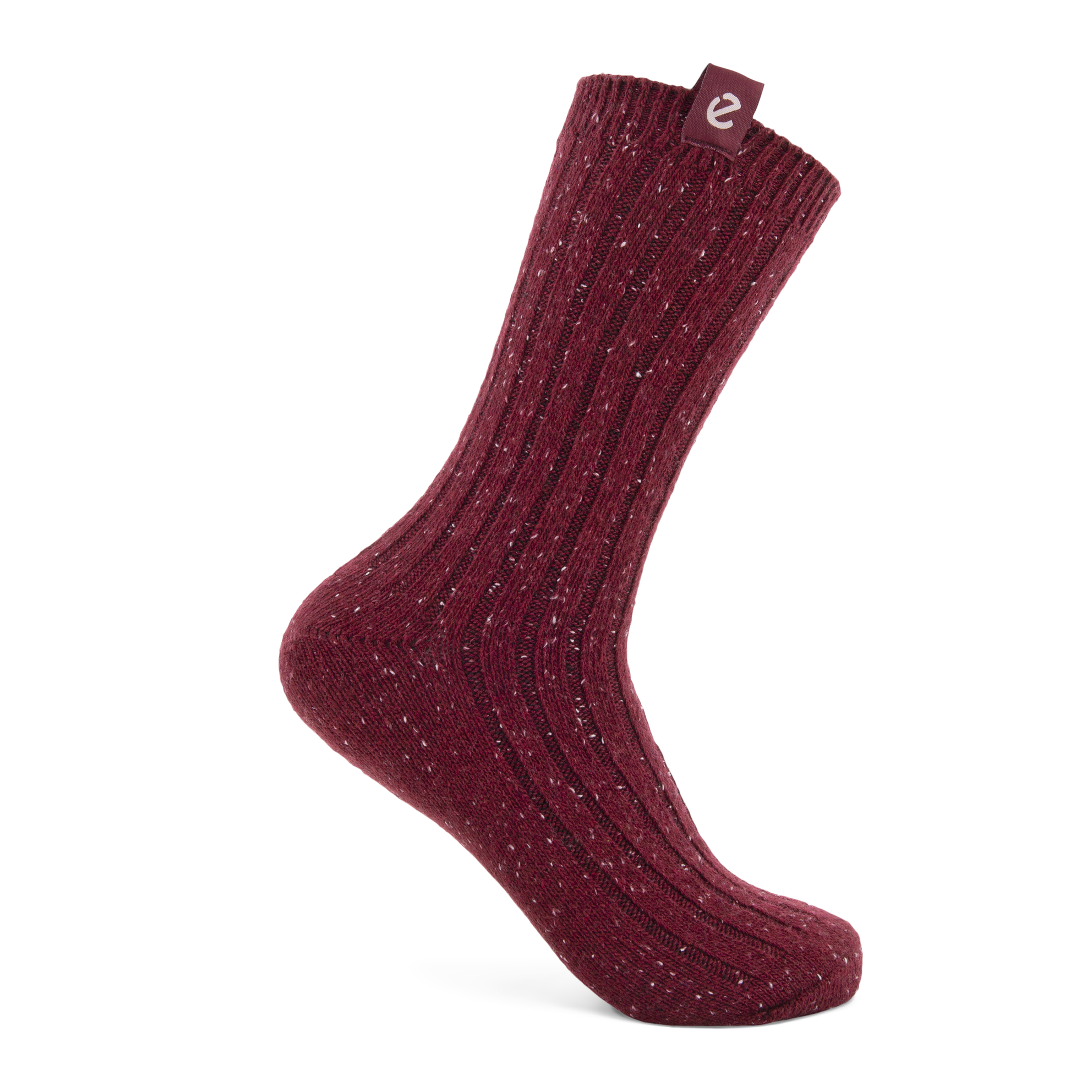 ECCO Hygge Ribbed Socks - Red - Detail-1