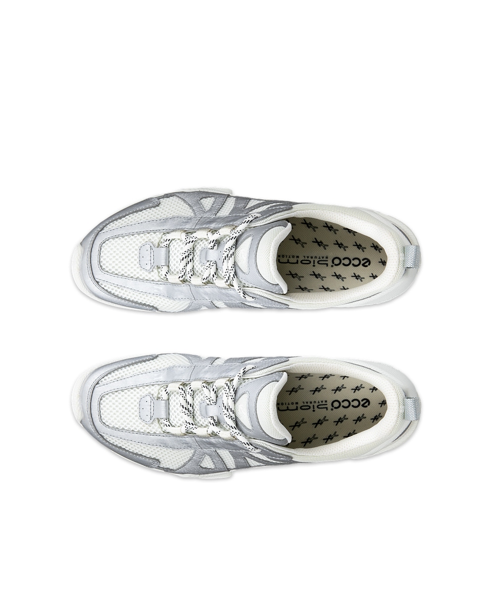 ECCO® Biom C-Trail baskets de plein air en toile pour femme - Métallique - Top left pair