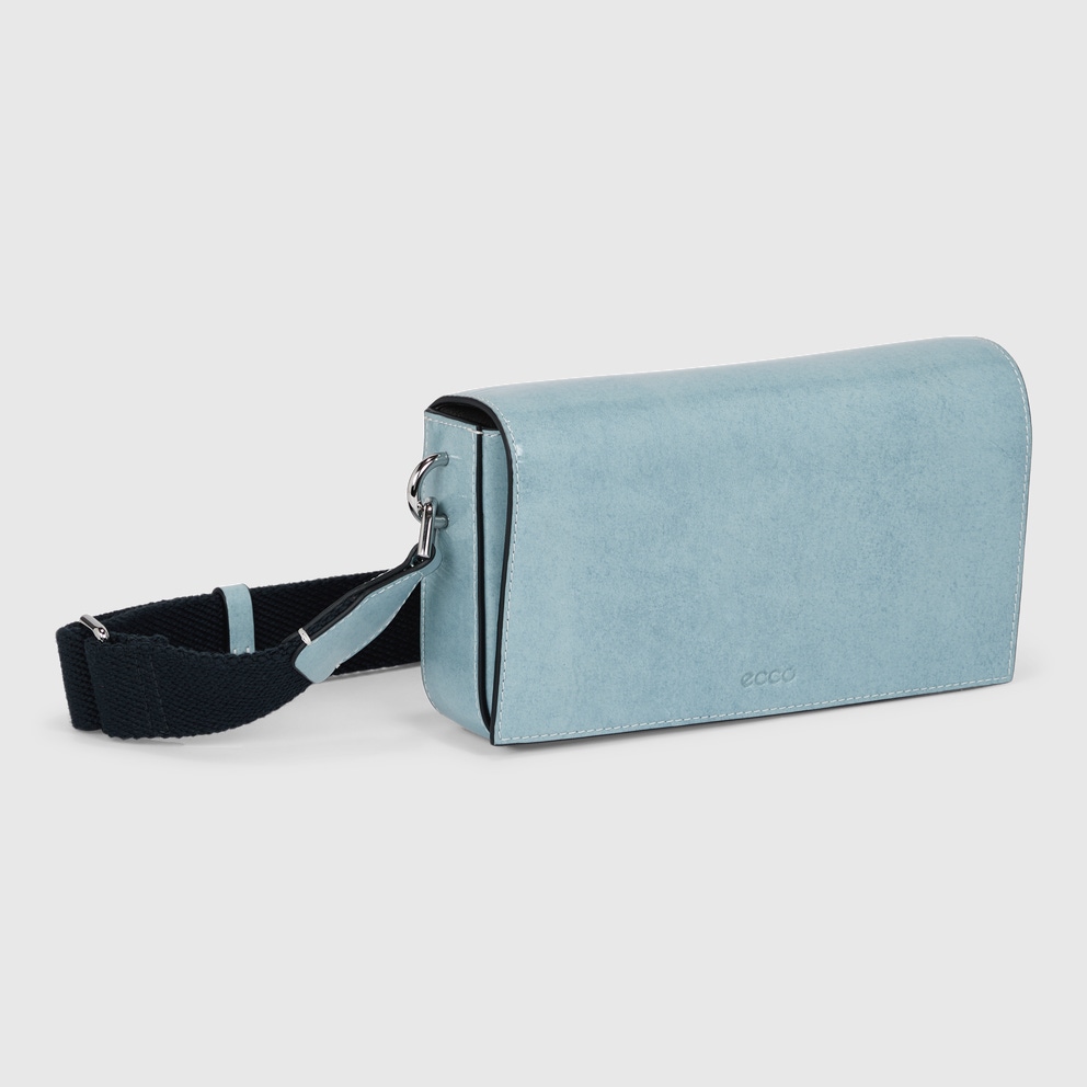 ECCO® Indigo Leather Phone Bag - Blue - Main