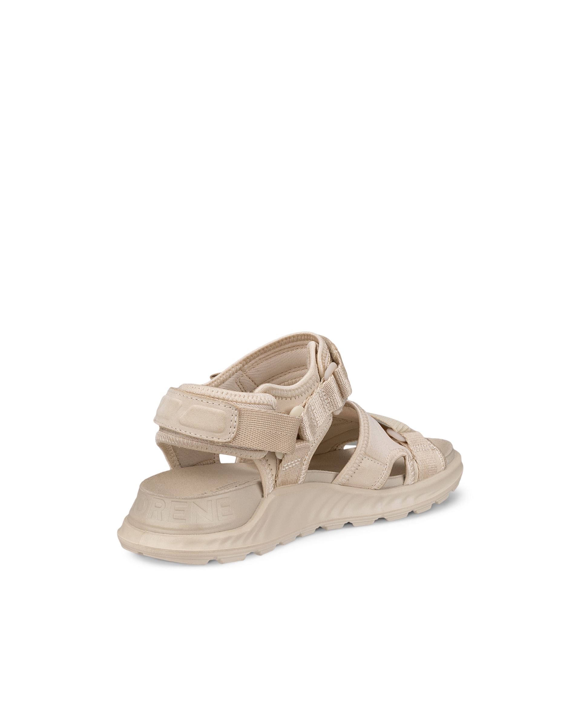 Sandalias de nobuk ECCO® Exowrap para mujer - Beige - Back