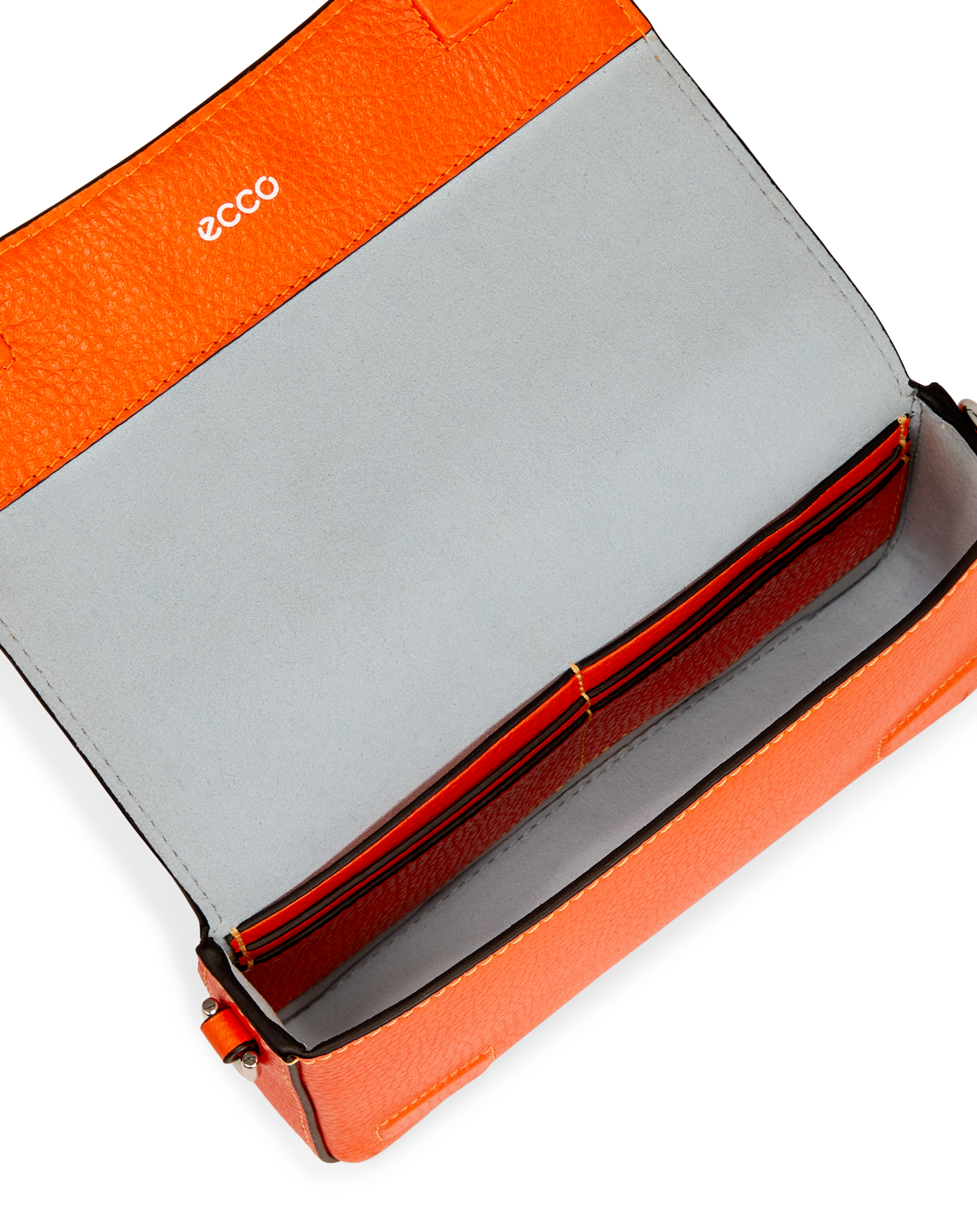 ECCO® Pebbled sac bandoulière en cuir - Orange - Inside