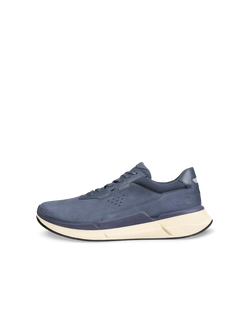 ECCO® Biom 2.2 baskets en nubuck pour homme - Bleu - Outside