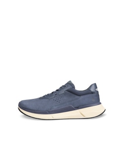 Men's ECCO® Biom 2.2 Leather Sneaker - Blue - Outside